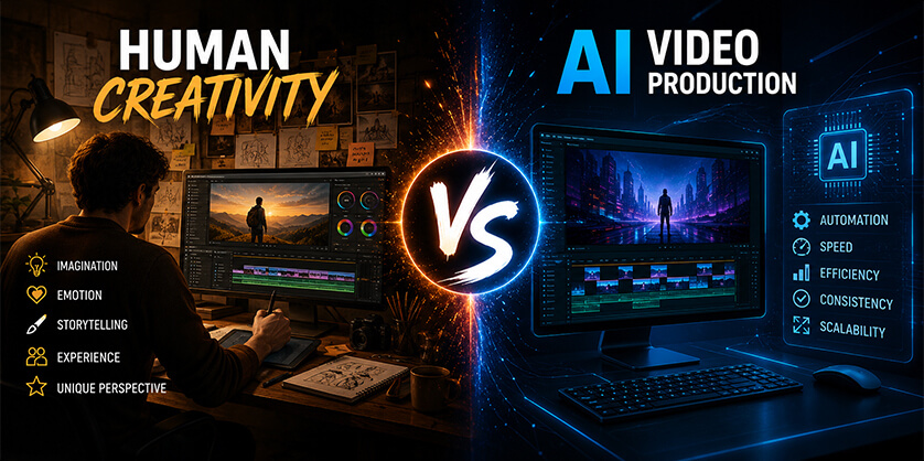 Human Creativity vs AI Video Production