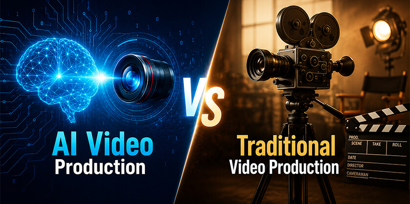 Traditional Video Production vs AI Video Production