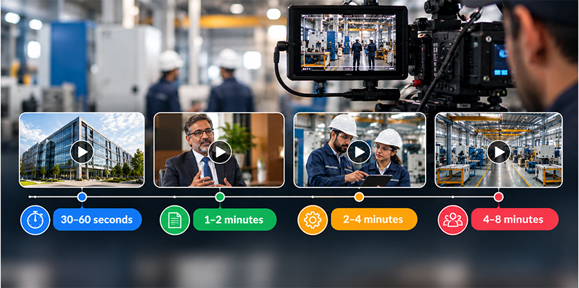 Four-Step Industrial Video Timeline