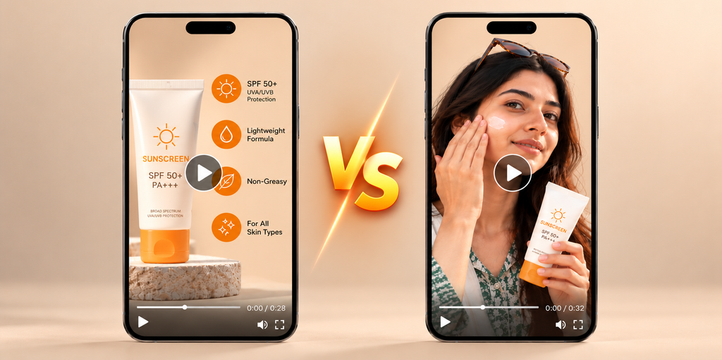 Sunscreen Ad vs Real Demo